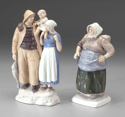 Appraisal: Two B amp G figurines one with fisherman with woman