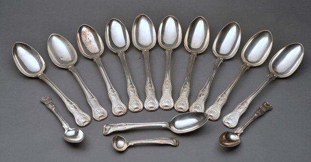 Appraisal: A SET OF SIX GEORGE IV KINGS PATTERN TABLE FORKS