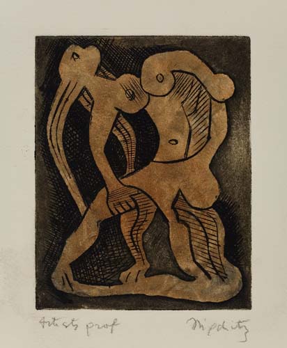 Appraisal: JACQUES LIPCHITZ Danseuse Etching and aquatint on cream wove paper