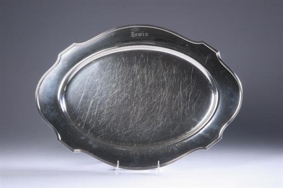 Appraisal: GORHAM STERLING SILVER SERVING PLATTER Oval flaring and stepped serpentine