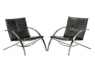 Appraisal: Pair Paul Tuttle for Arconas Modern Lounge Chairs Paul Tuttle