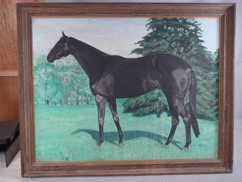 Appraisal: American th c Portrait of a Horse x o c