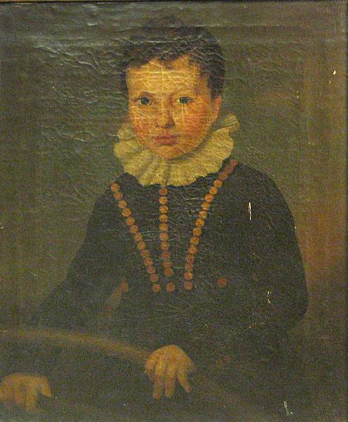 Appraisal: English School th Century A portrait of a boy with