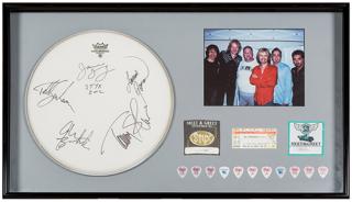 Appraisal: Styx Autographed Concert Memorabilia Display Shadowbox display of memorabilia associated