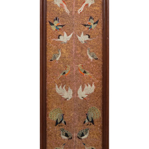 Appraisal: A Chinese Embroidered Silk Panel TH CENTURY worked to show