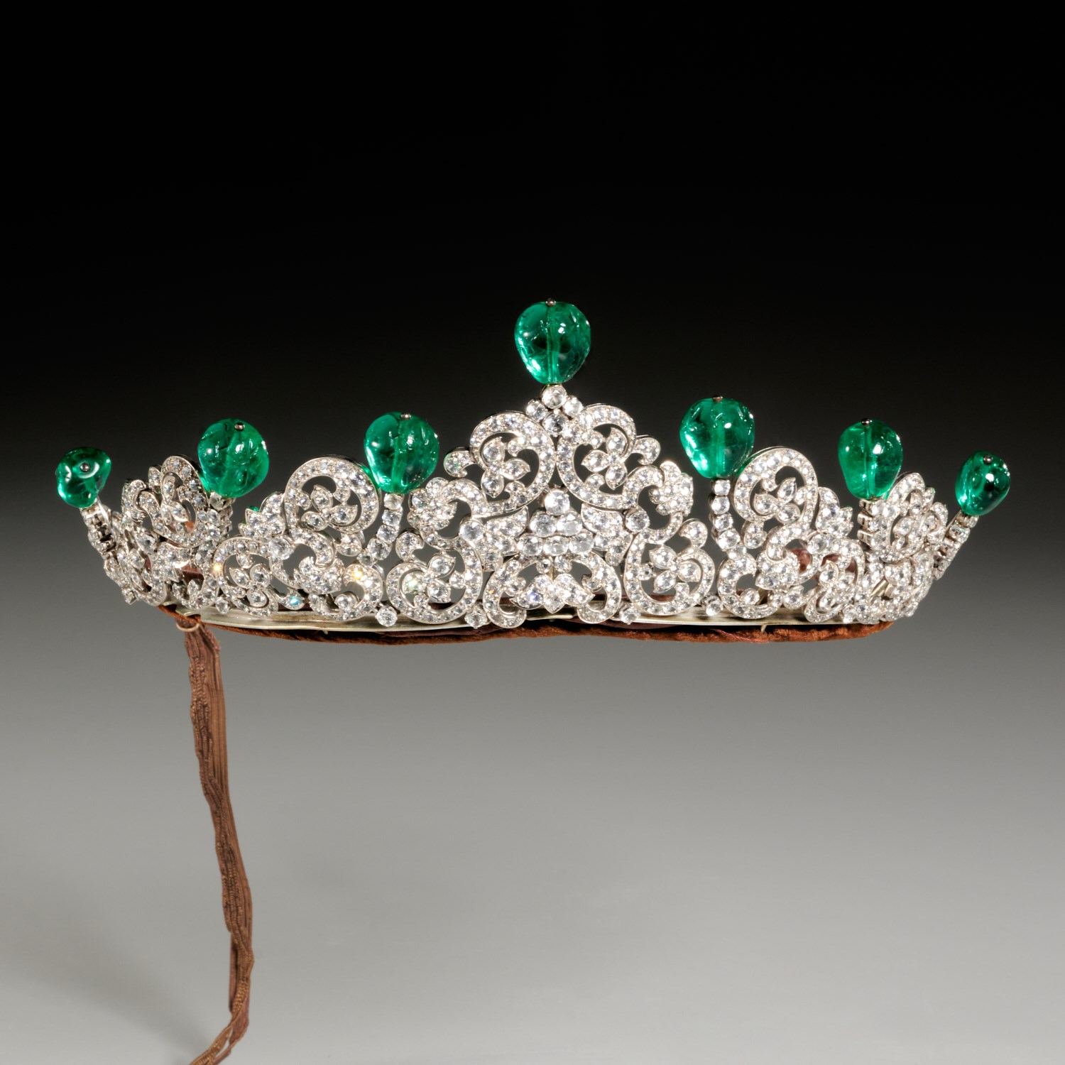 Appraisal: ASPREY CO ART DECO COSTUME JEWELED TIARA Early th c