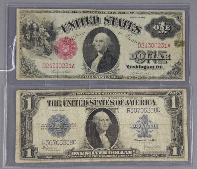 Appraisal: Series legal Tender NoteRed seal with numbers Grades F with