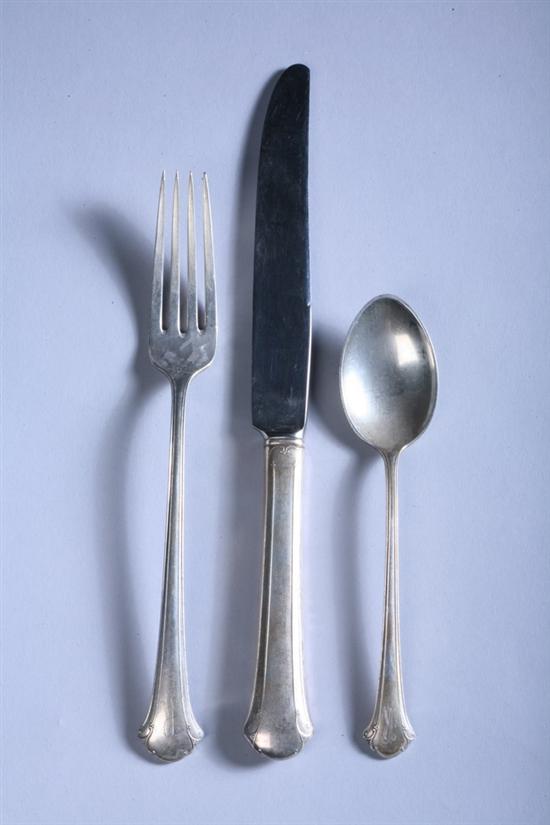 Appraisal: -PIECE TOWLE STERLING SILVER PARTIAL FLATWARE SERVICE Chippendale pattern Including