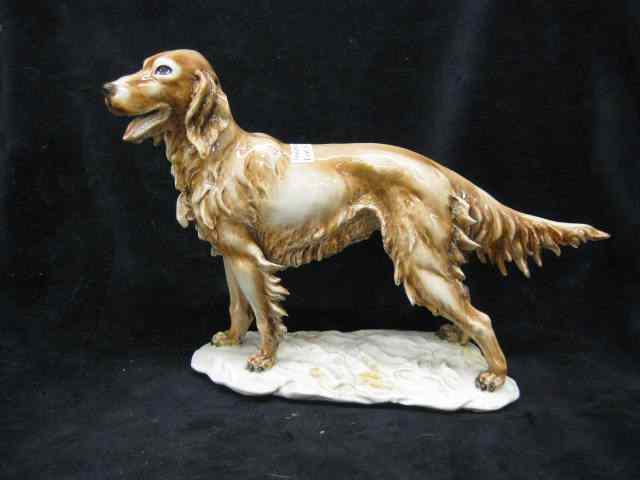 Appraisal: Fine Porcelain Figurine of a Spaniel artist signed '' x