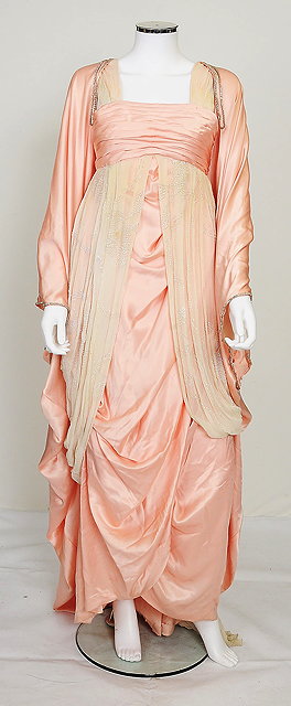 Appraisal: A s theatrical costume consisting of a peach silk and