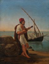 Appraisal: Unknown Artist Continental School Late th Century Seashore Song Oil