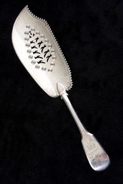 Appraisal: George III Silver Fish Slice with London hallmarks and date