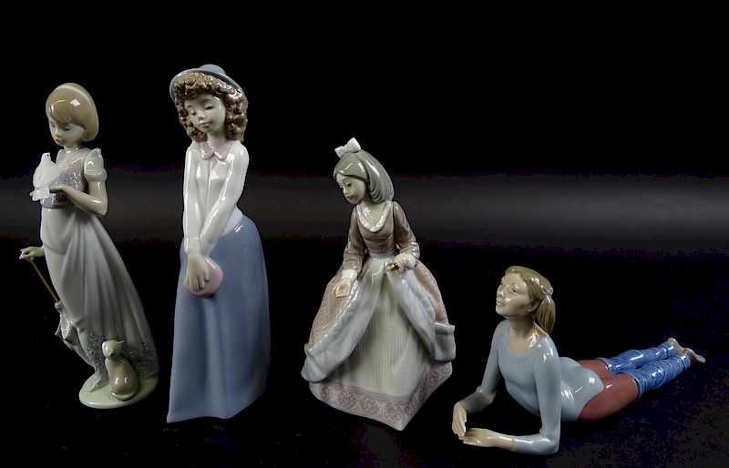 Appraisal: Collection of four lladro figures Collection of four lladro figures