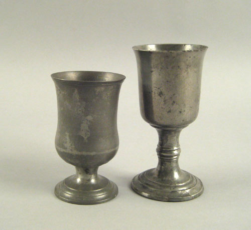 Appraisal: Massachusetts pewter chalice ca bearing the touch of Israel Trask