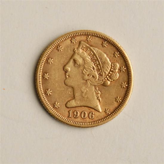 Appraisal: -D Coronet Five Dollar Gold Piece