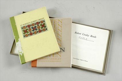 Appraisal: Robert Creeley Three Titles Robert Creeley Reads limited edition with