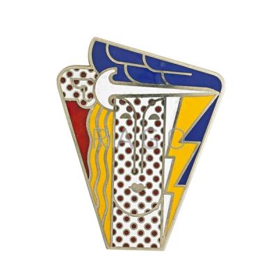 Appraisal: ROY LICHTENSTEIN Modern Head brooch Condition Report