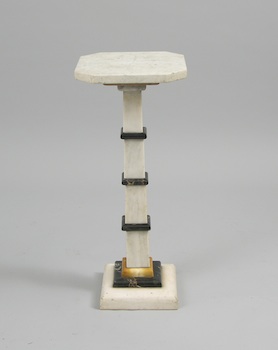 Appraisal: A Handsome Marble Pedestal A handsome marble pedestal in a