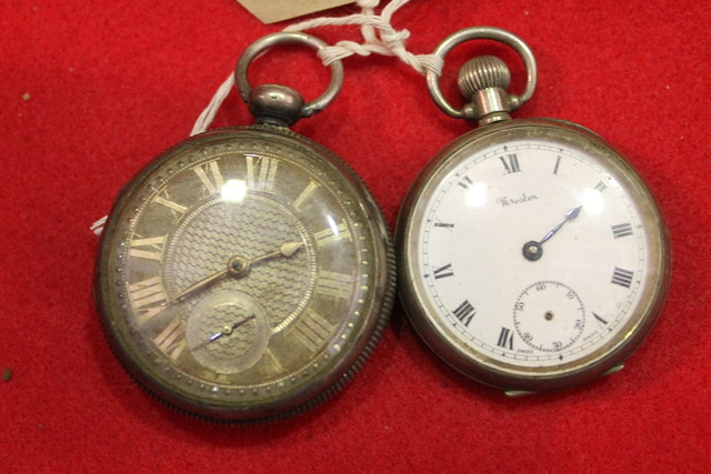 Appraisal: AN EARLY TH CENTURY SILVER POCKET WATCH with silvered dial