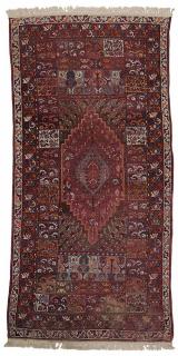 Appraisal: Turkish Long Rug early to mid- th century stepped edge