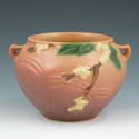 Appraisal: Roseville Snowberry jardiniere in pink and mauve Marked Roseville USA