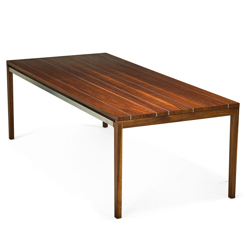 Appraisal: KHOURI GUZMAN BUNCE LININGER Dining table Condition Report A few