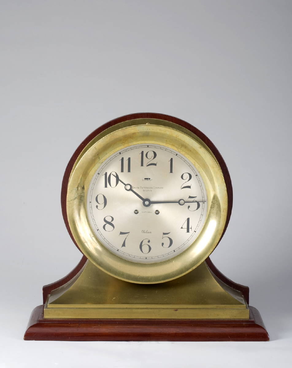 Appraisal: RARE CHELSEA TEN-INCH ADMIRAL SHIP'S BELL CLOCK RETAILED BY SMITH