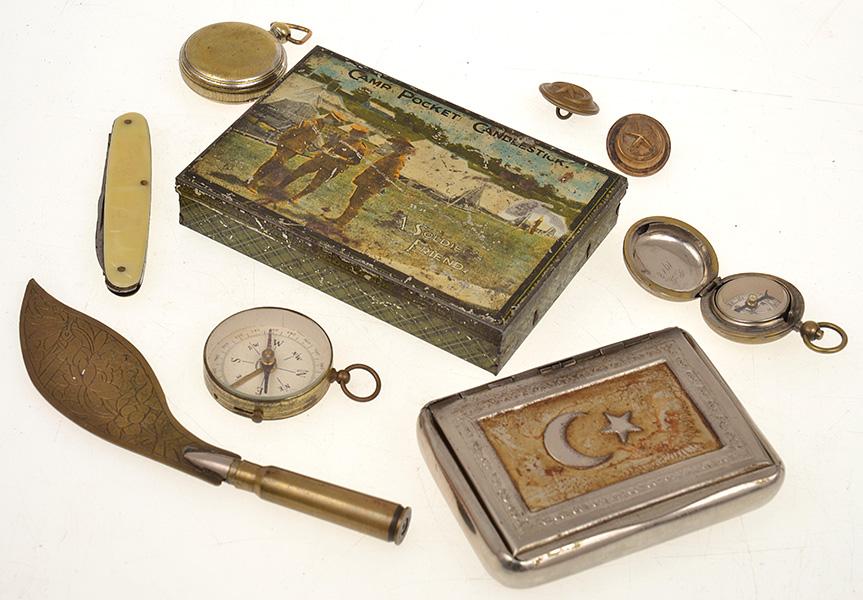 Appraisal: A COLLECTION OF WWI ITEMS BELIEVED TO HAVE BEEN SOUVENIRED