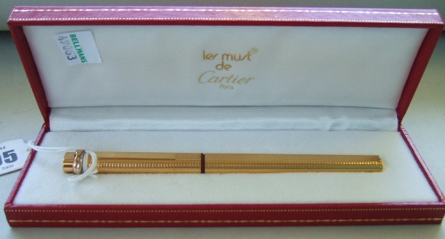 Appraisal: A Cartier ball point pen cased