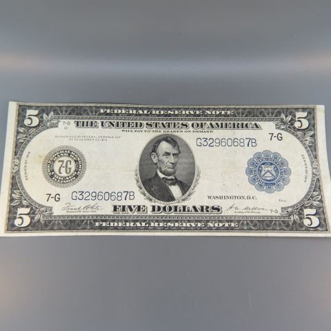 Appraisal: U S Federal Reserve Note Lincoln