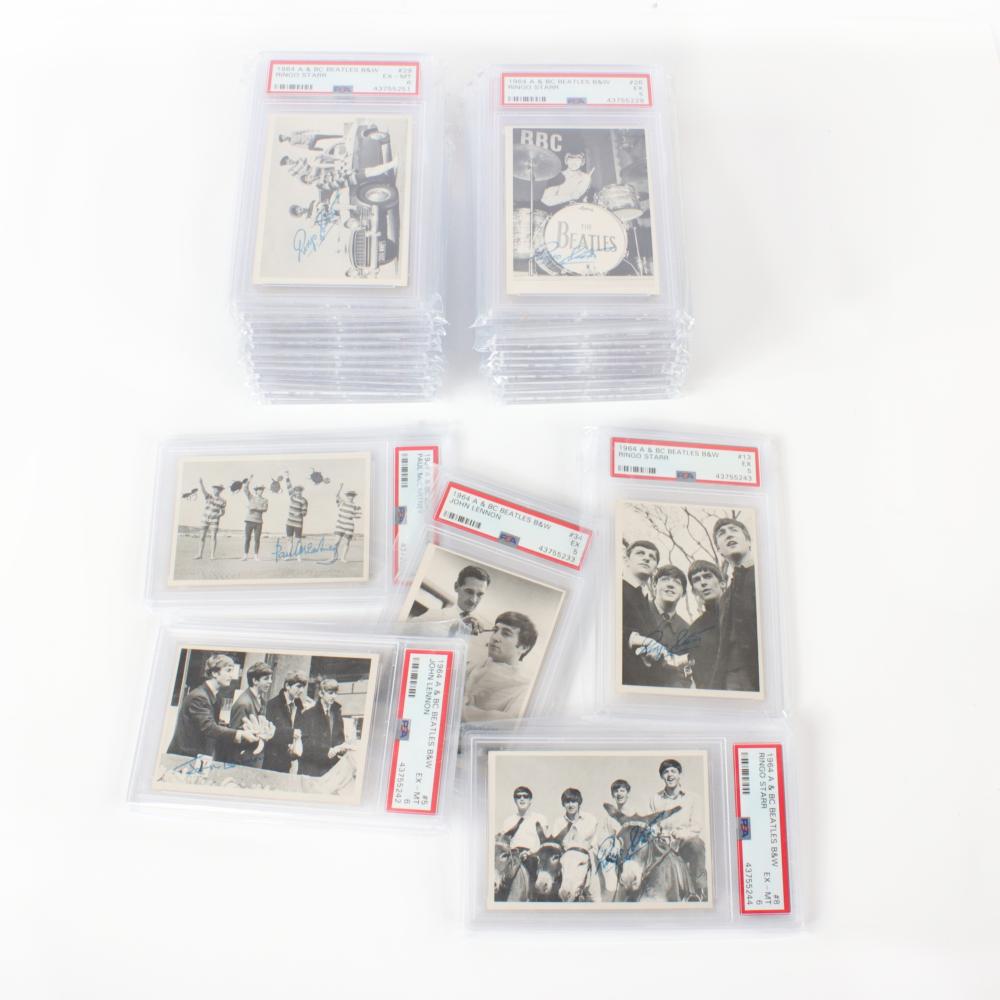 Appraisal: LOT OF - BEATLES TRADING CARDS PSA GRADEDLot of -