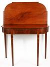 Appraisal: CARD TABLE - Hepplewhite period mahogany inlaid card table Shaped