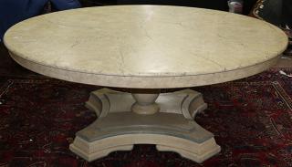 Appraisal: Italian Neoclassical style center table designed by Anthony Hail the