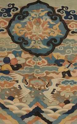 Appraisal: A Fine Chinese K'o-suu Tapestry Panel Measuring apprx x -