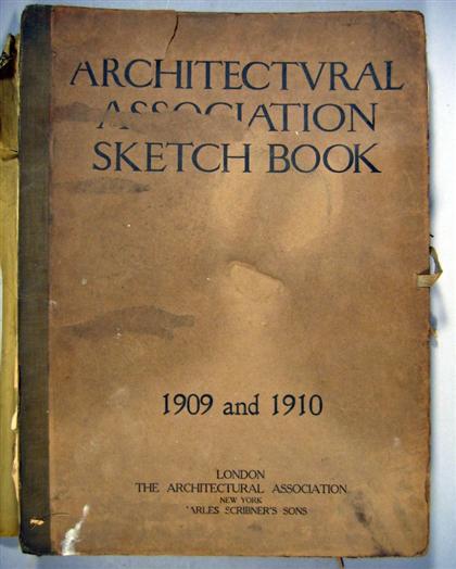 Appraisal: portfolios Architectural Association Sketch Book London - Folio orig bds