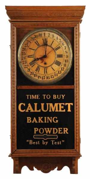 Appraisal: Calumet Baking Powder Wall Clock Clock is old but the