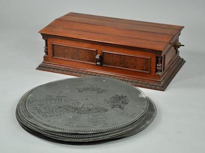 Appraisal: A Rare Regina Casket Model Disk Player ca With Thirty