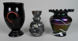 Appraisal: Art Glass vases Art Glass vases- Czechoslovakian Kralik and American