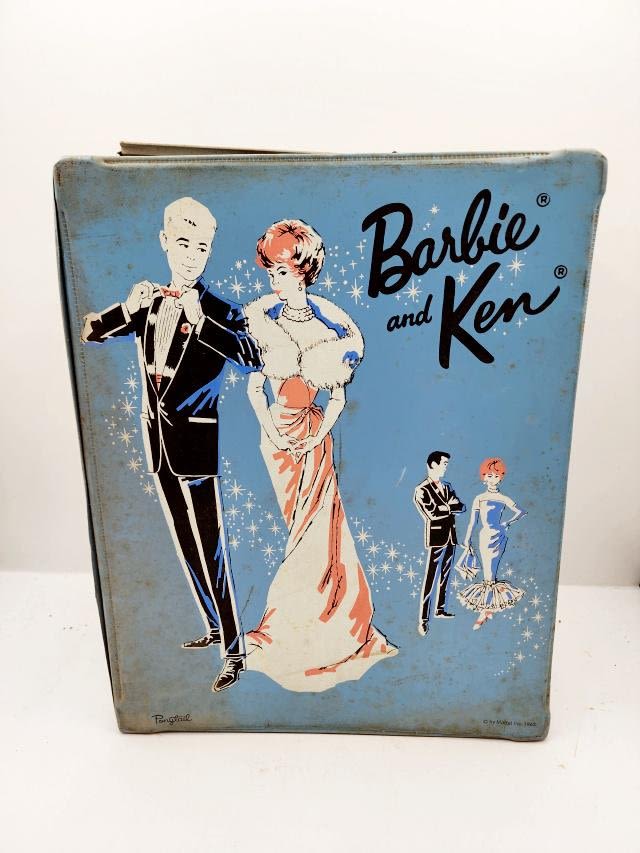 Appraisal: Barbie and Ken Blue Ponytail Case by Mattel Includes Barbie