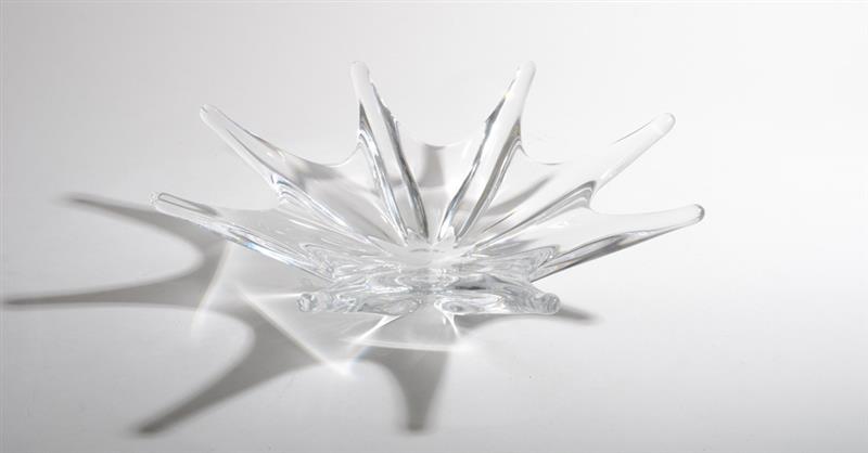 Appraisal: BACCARAT CRYSTAL STARFISH-FORM CENTERPIECE x in Estimate -