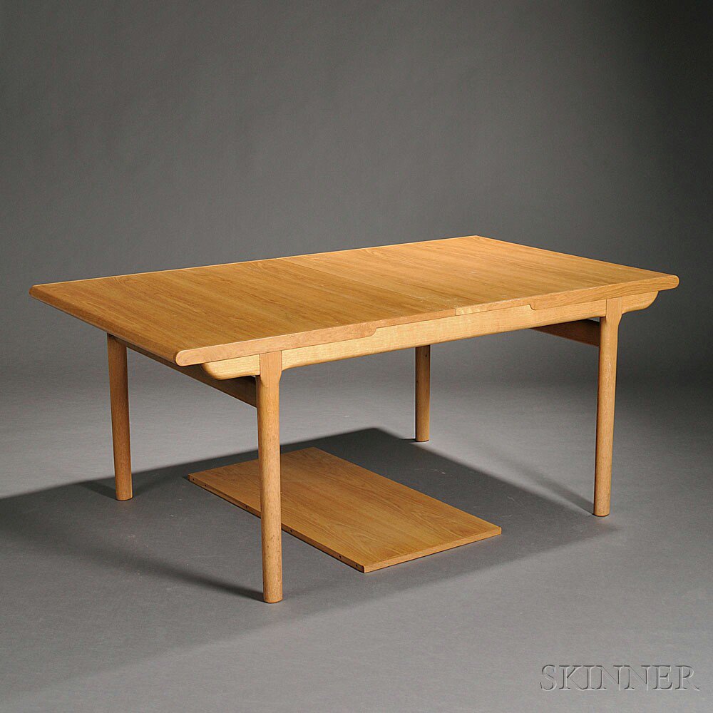 Appraisal: Bruno Mathsson Dining Table Wood Rectangular top with rounded ends