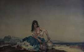 Appraisal: William Russell Flint English - Sara reproduction print signed 'W