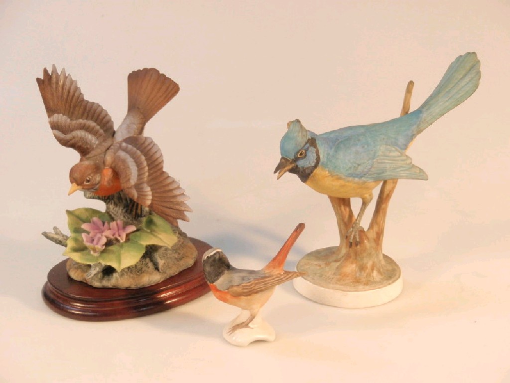 Appraisal: A Crown Staffordshire porcelain figure of a Blue Jay no