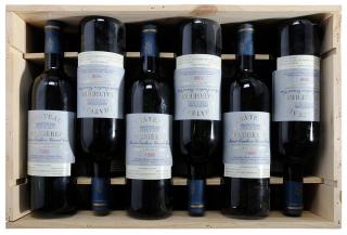 Appraisal: Twelve Bottles Ch teau Faug res Saint France Base Neck