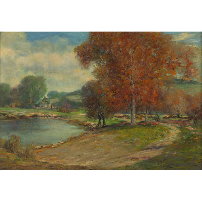 Appraisal: Miles Jefferson Early American - Fox River Country in Autumn