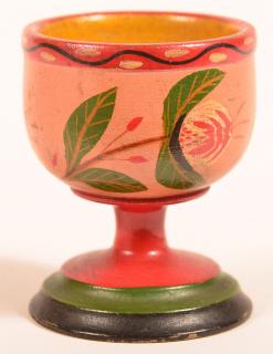 Appraisal: Lehnware Pomegranate Footed Master Salt Lehnware Pomegranate Footed Master Salt