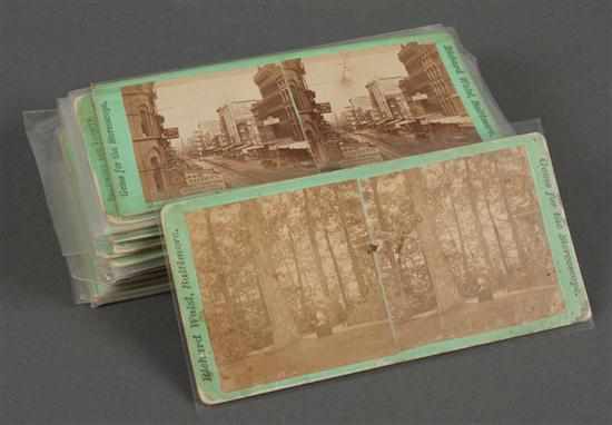 Appraisal: Stereo cards Thirty-three from the series ''Gems for the Stereoscope''