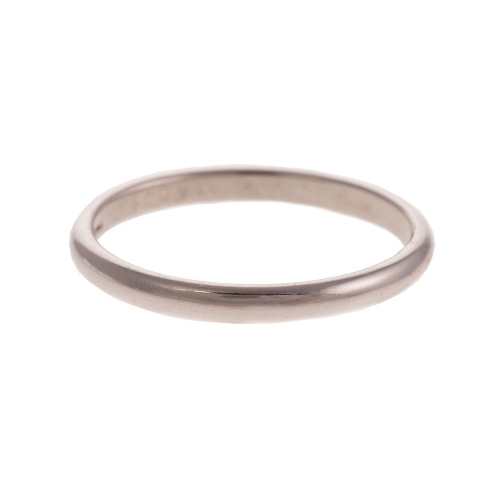 Appraisal: A Ladies Palladium Wedding Band by Cartier Palladium classic wedding