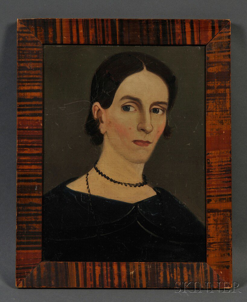 Appraisal: Prior-Hamblin School th Century Portrait of a Young Woman with