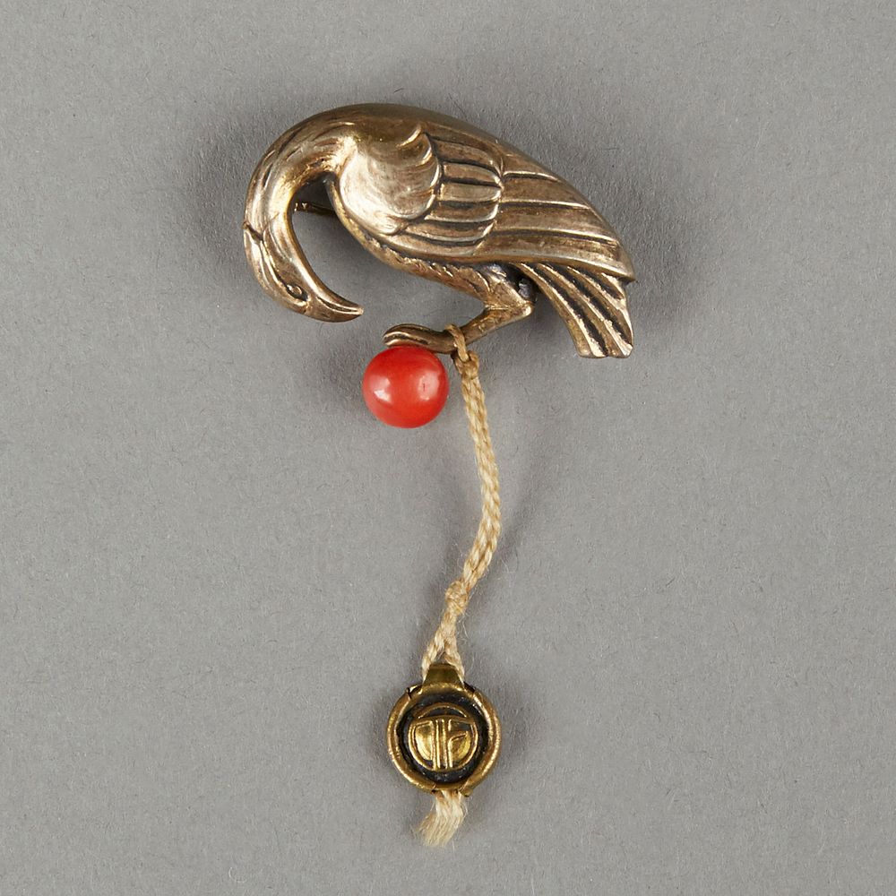 Appraisal: Theodore Fahrner German Silver Bird Pin Theodore Fahrner - German